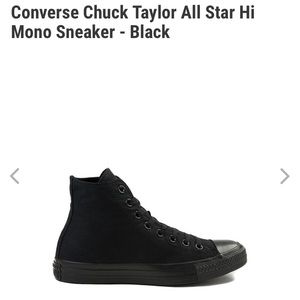 Converse Black Monochrome High Top Sneakers